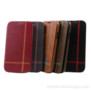 Cellphone PC Cases for iPhone 4/4S, Stitching Pattern, Available in Various Colors